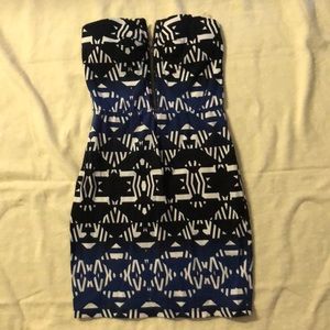 Strapless form fitted dress